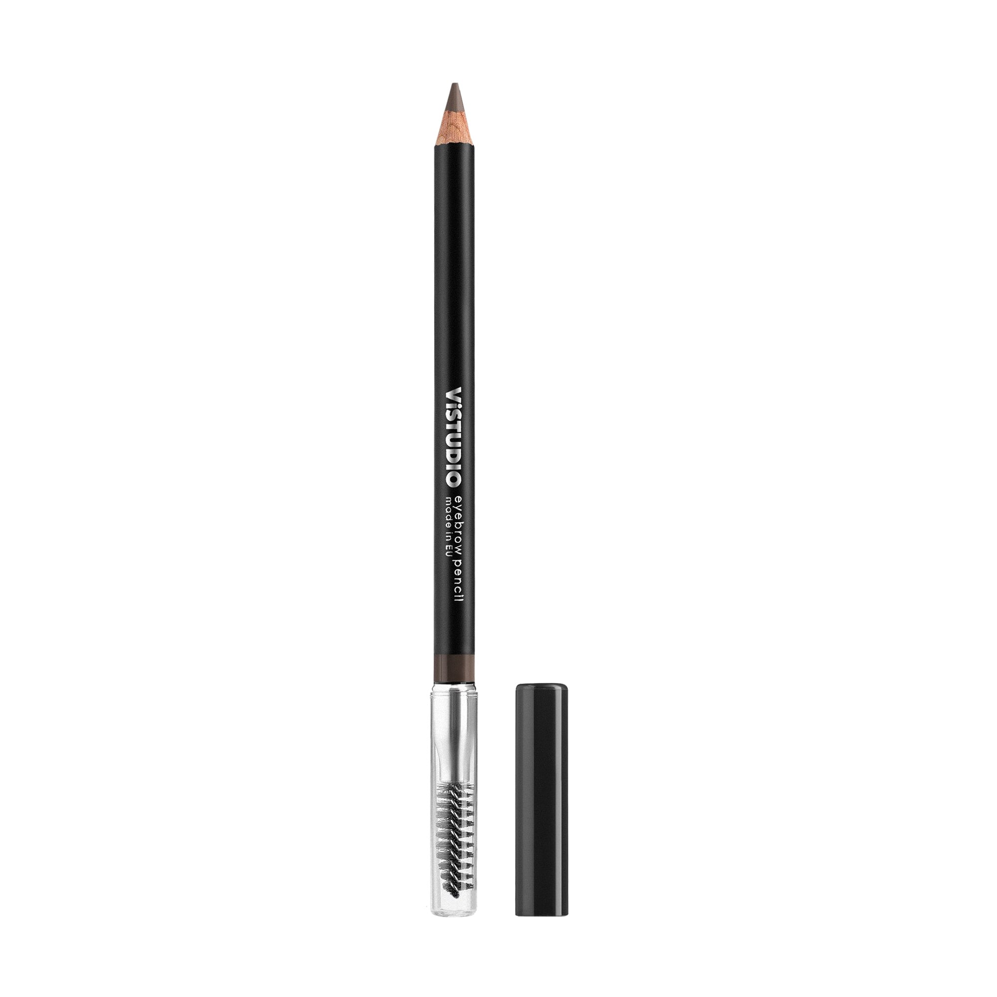 Пудровий олівець для брів ViSTUDIO Eyebrow Pencil зі щіточкою 117 Коричневий з теплим підтоном, 1.8 г